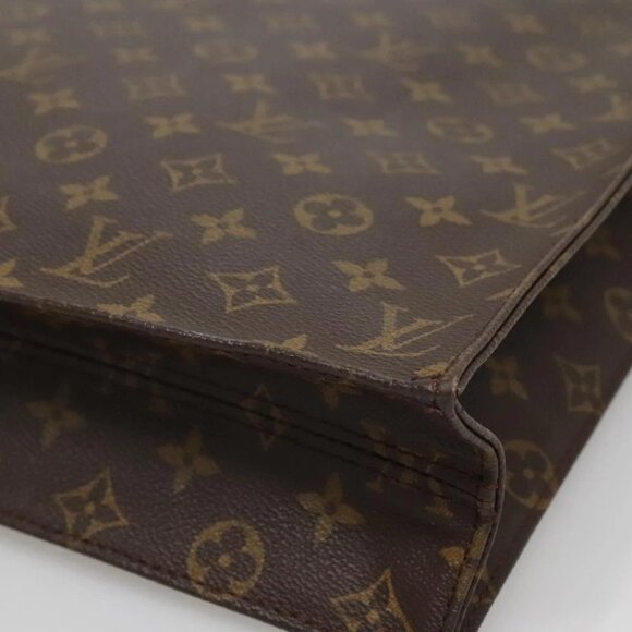 LOUIS VUITTON Monogram Sac Plat Hand Bag M51140 LV Auth 142230 - Picture 4 of 16